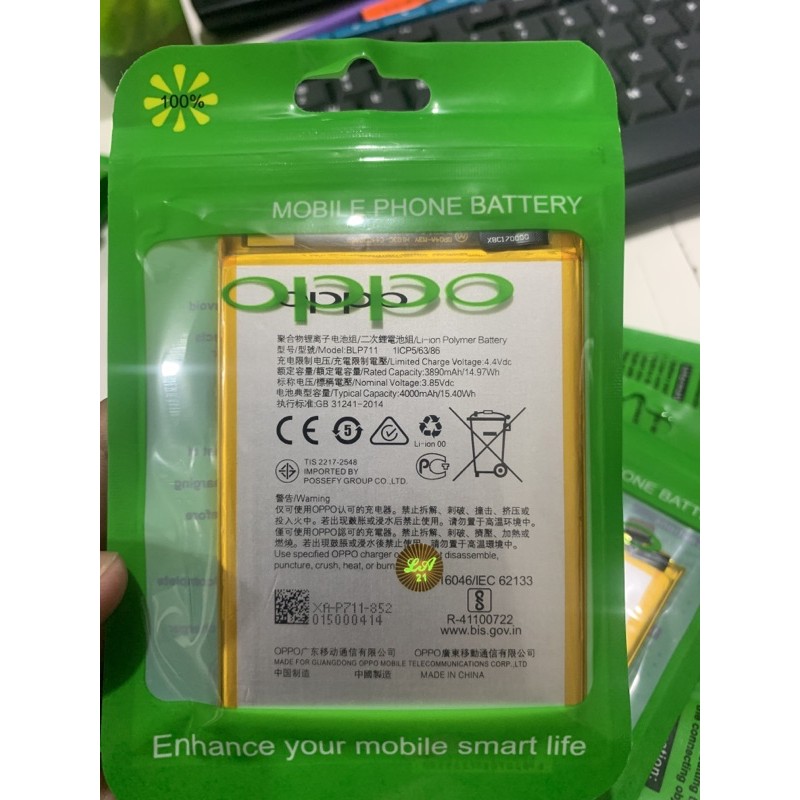 Battery batterai baterai OPPO A1K  BLP 711 ORIGINAL