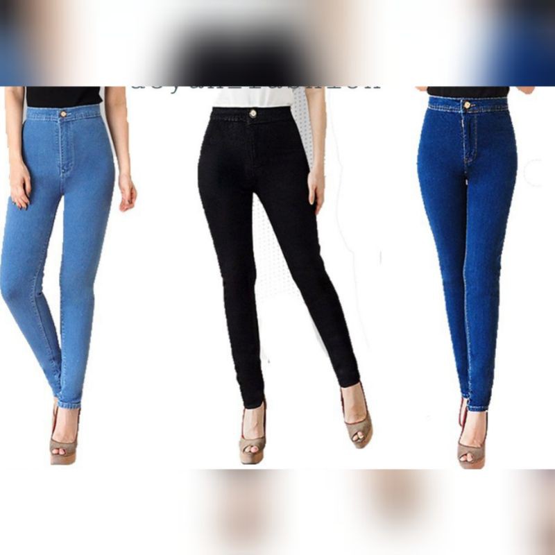 CELANA JEANS HIGH WAIST FRONT LIST // JEANS HIGHWAIST TULANG