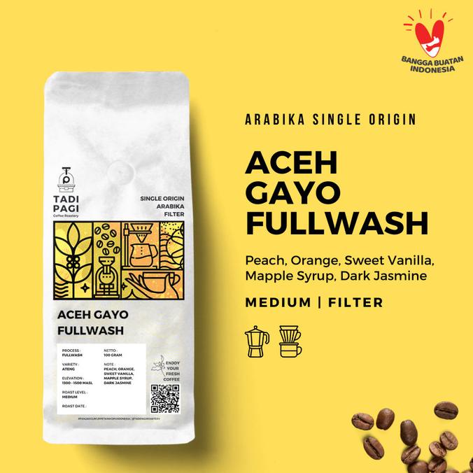 

[ COD ] Arabika Gayo Full Wash 200 gr Roast Bean Coffee - Kopi biji matang SALE Kode 503