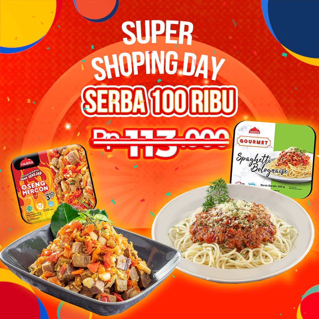 

Laukita Tray Oseng Mercon + Gourmet Spaghetti Bolognaise