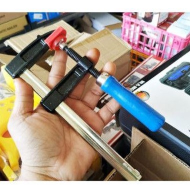Catok F  Cebol 15cm Clamp  F 150mm x 50mm penjepit  kayu mini