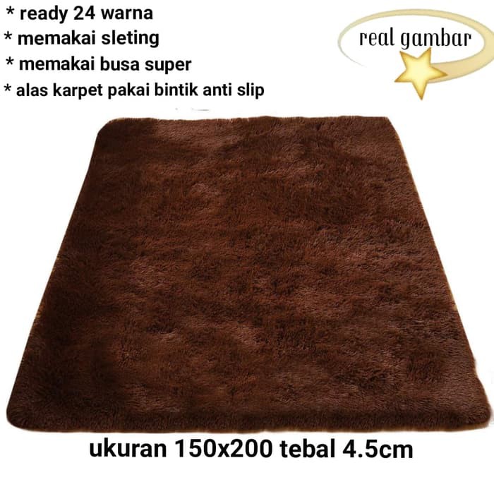 karpet busa kain bulu rasfur ukuran 150x200