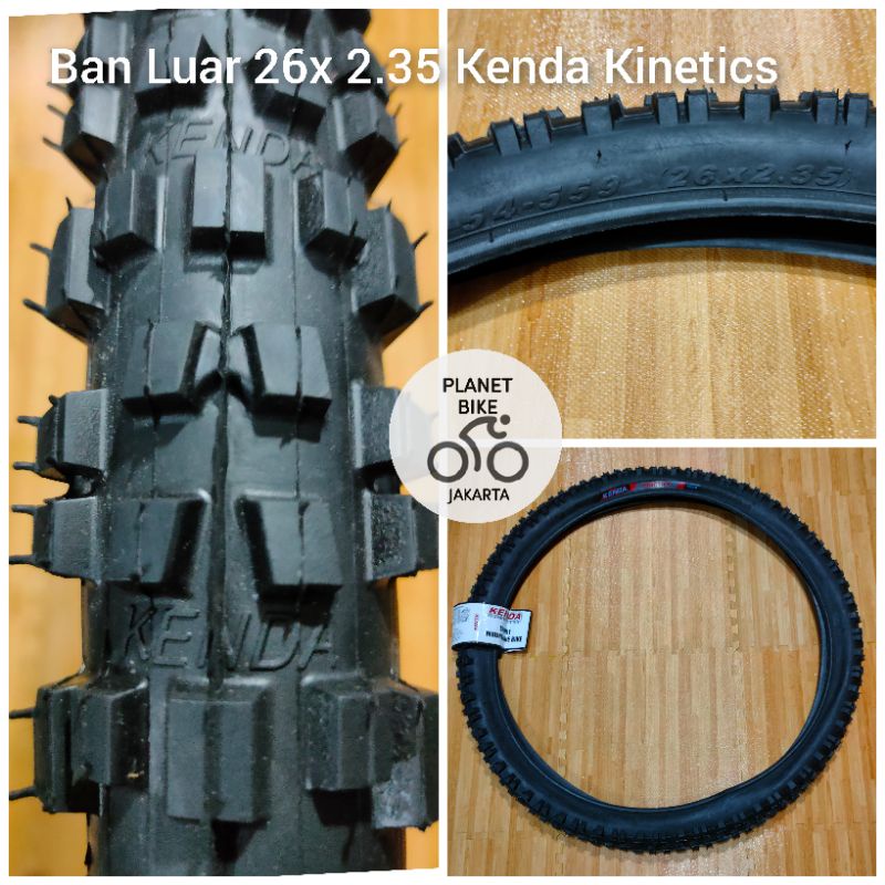 Ban Luar Sepeda Gunung 26 x 2.35 Kenda 26x2.35 Mtb Kinetics Rear Original Kenda