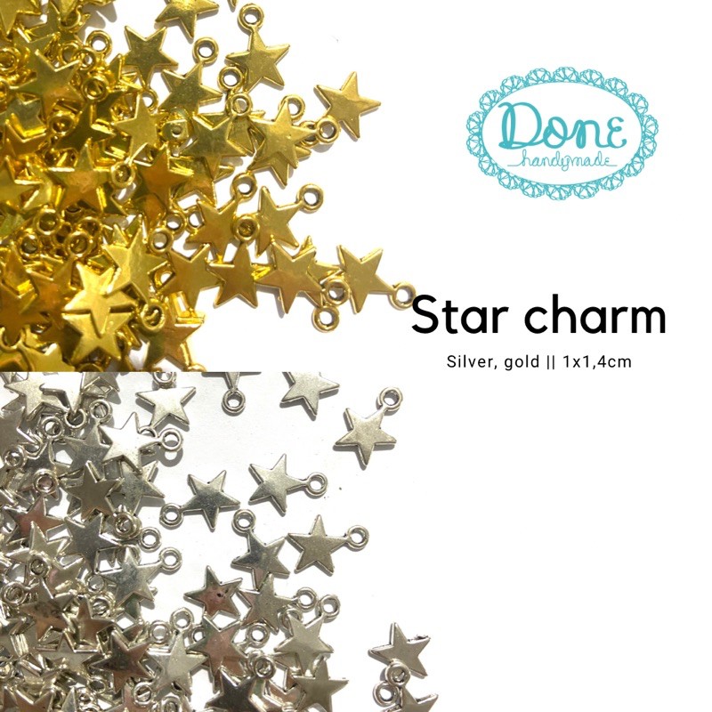 Star charm bintang pernak pernik perhiasan payet aksesoris