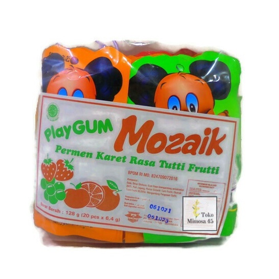 

Play Gum Mozaik Permen Karet Pak 20 pcs