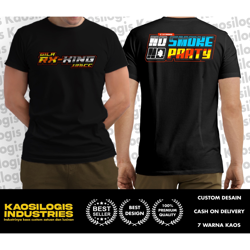 Kaos Two Stoke Baju Gila RX-KING 2 STROKE LOVERS INDONESIA 2 TAK PREMIUM QUALITY Special Edition - K
