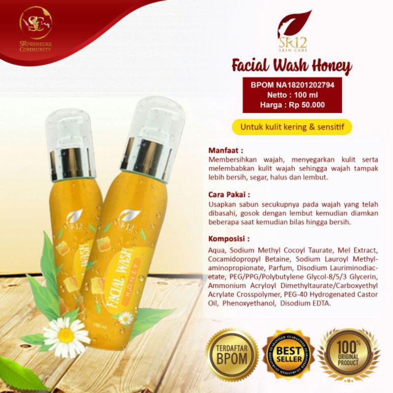 Facial wash madu SR12