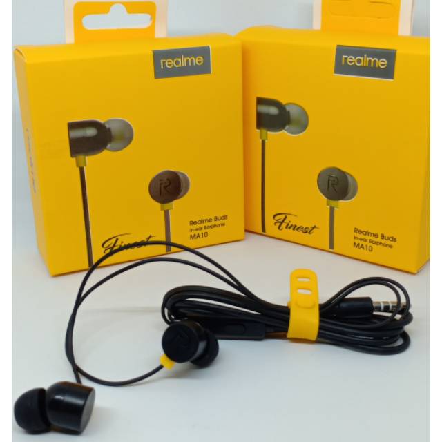 Headset earphone handfree realme buds MA10 magnet