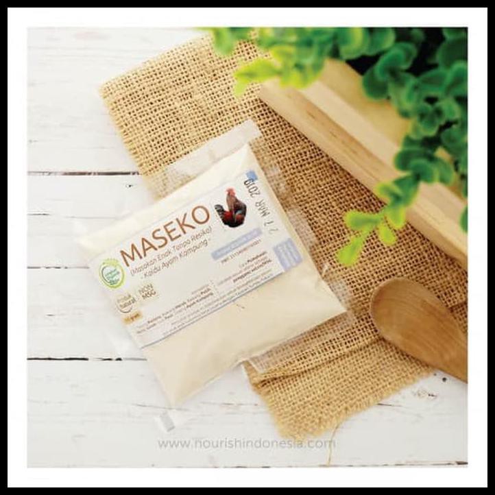 

HOT SALE Maseko Kaldu Ayam Kampung Non MSG REPACK 100gr terjamin
