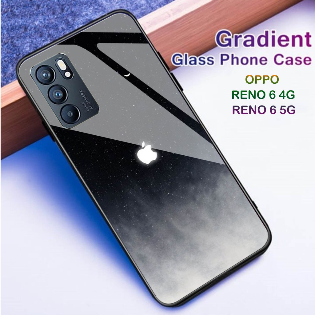 [H01] Softcase Kaca Oppo Reno 6 4G/5G - Casing Hp Oppo Reno 6 4G/5G - Case Hp oppo