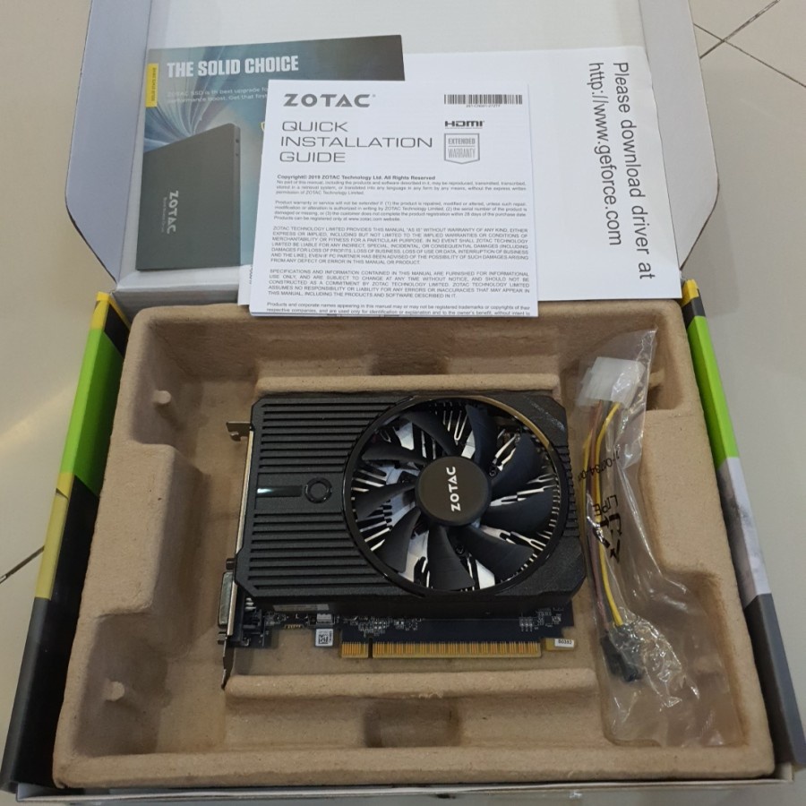 VGA ZOTAC GEFORCE GTX 1050TI 4GB 128BIT GDDR5 GTX1050TI GARANSI RESMI