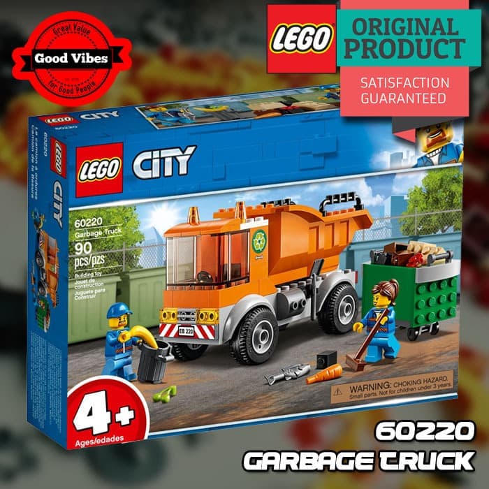 BISA COD Original Lego City 60220 Garbage Truck - Mainan Anak Mobil Sampah LIMITED