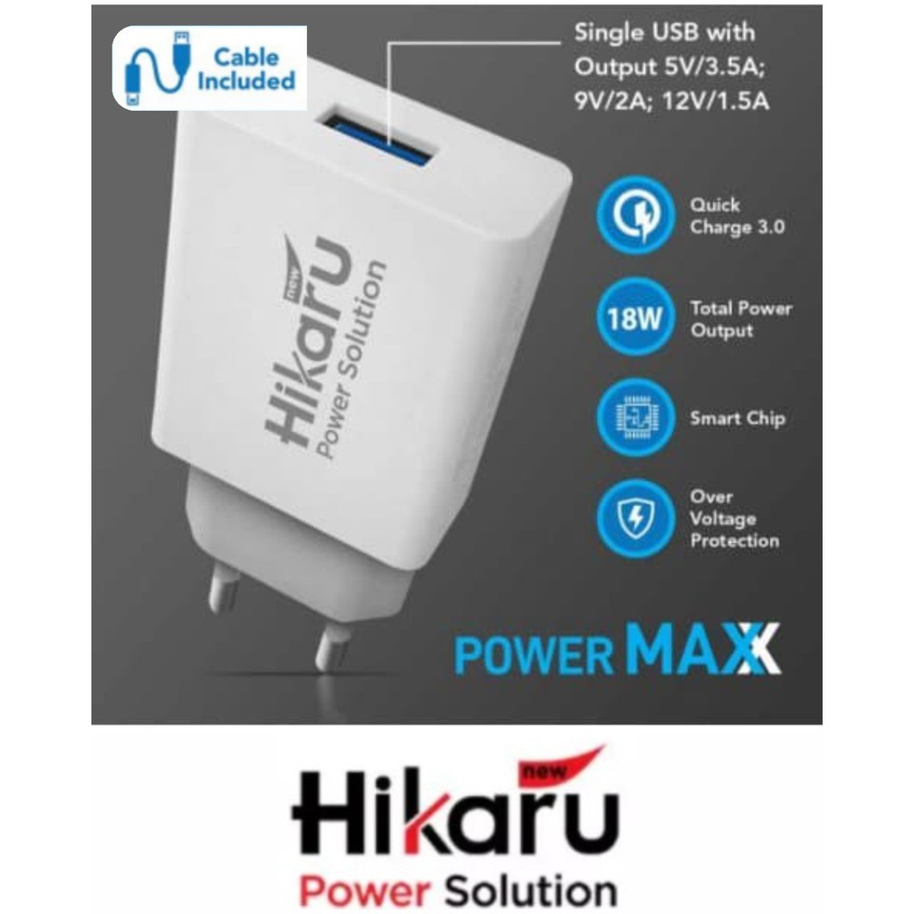 CHARGER HIKARU POWER MAX QUALCOMM 3.0