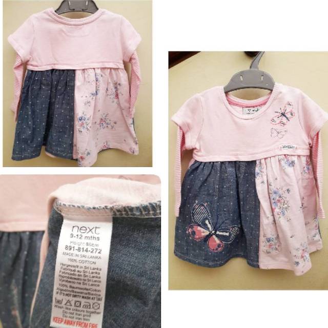 Dress Bayi Butterfly Kupu Next Preloved