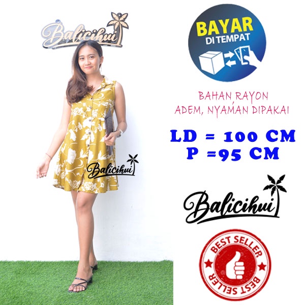 Balicihui Dress Lucy Dress Wanita Dress Pendek Wanita Dress Bali Trendy Nyaman