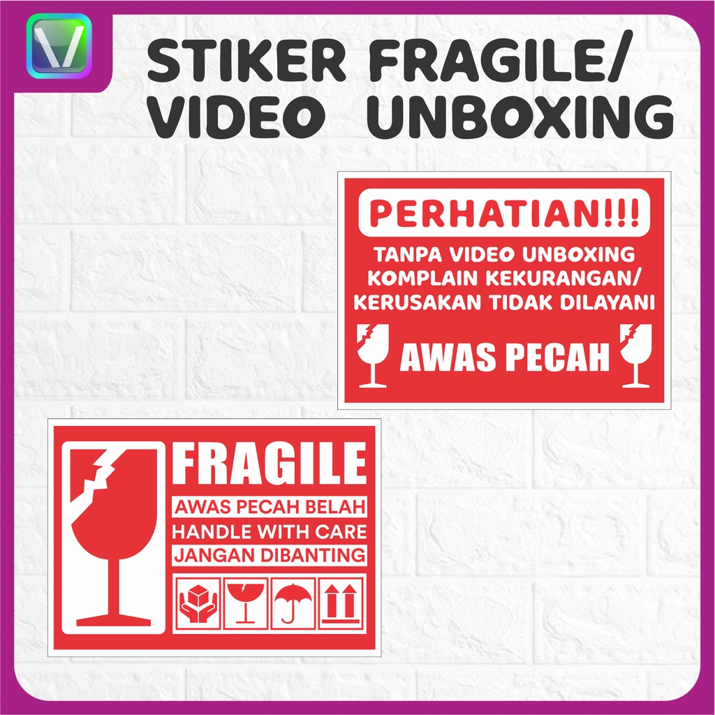 

STICKER FRAGILE / STICKER UNBOXING / STICKER LABEL
