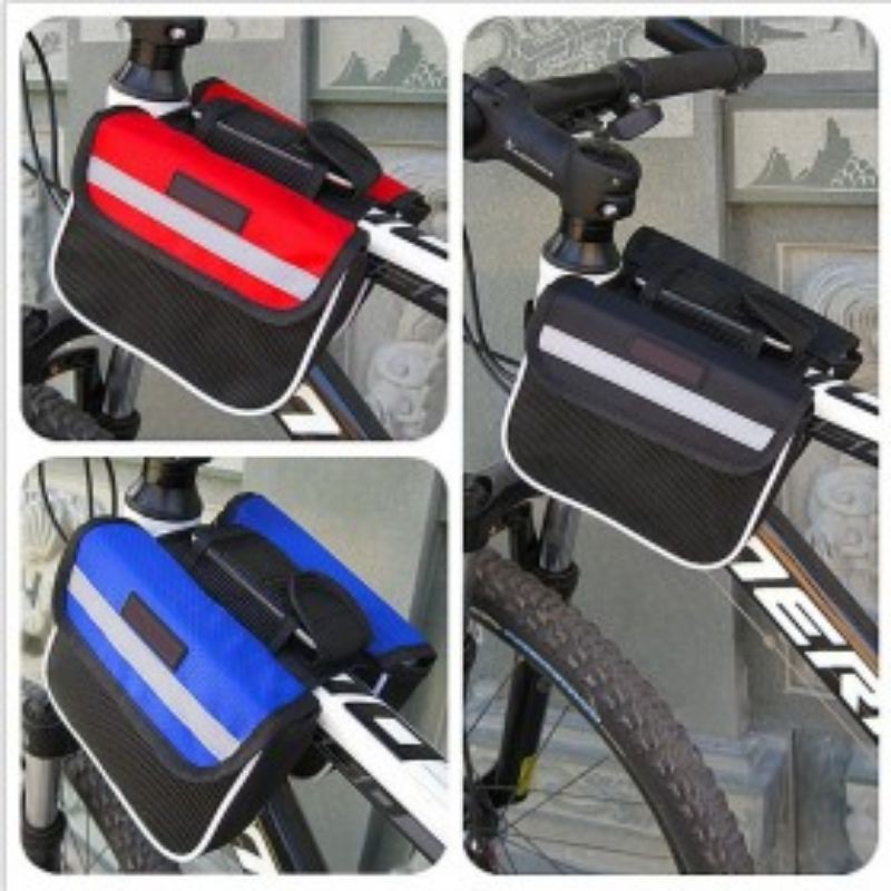 termurah - Grosir Tas Sepeda Bike Bag - Waterproof with Smartphone Bag 6 - 6.7 inch