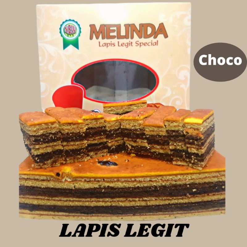 Lapis Legit Original Choco Melinda 17x17cm 800Gram( Fresh)