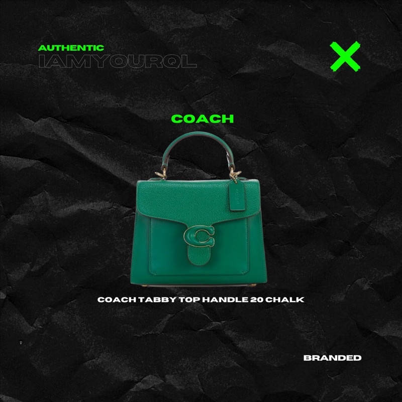 Coach Tabby Top Handle 20 Chalk