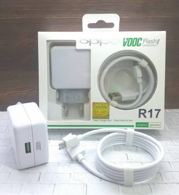 Charger OPPO SUPER VOOC MICROUSB 7 PIN ORIGINAL 100% R15 R17 F11PRO F11 F9