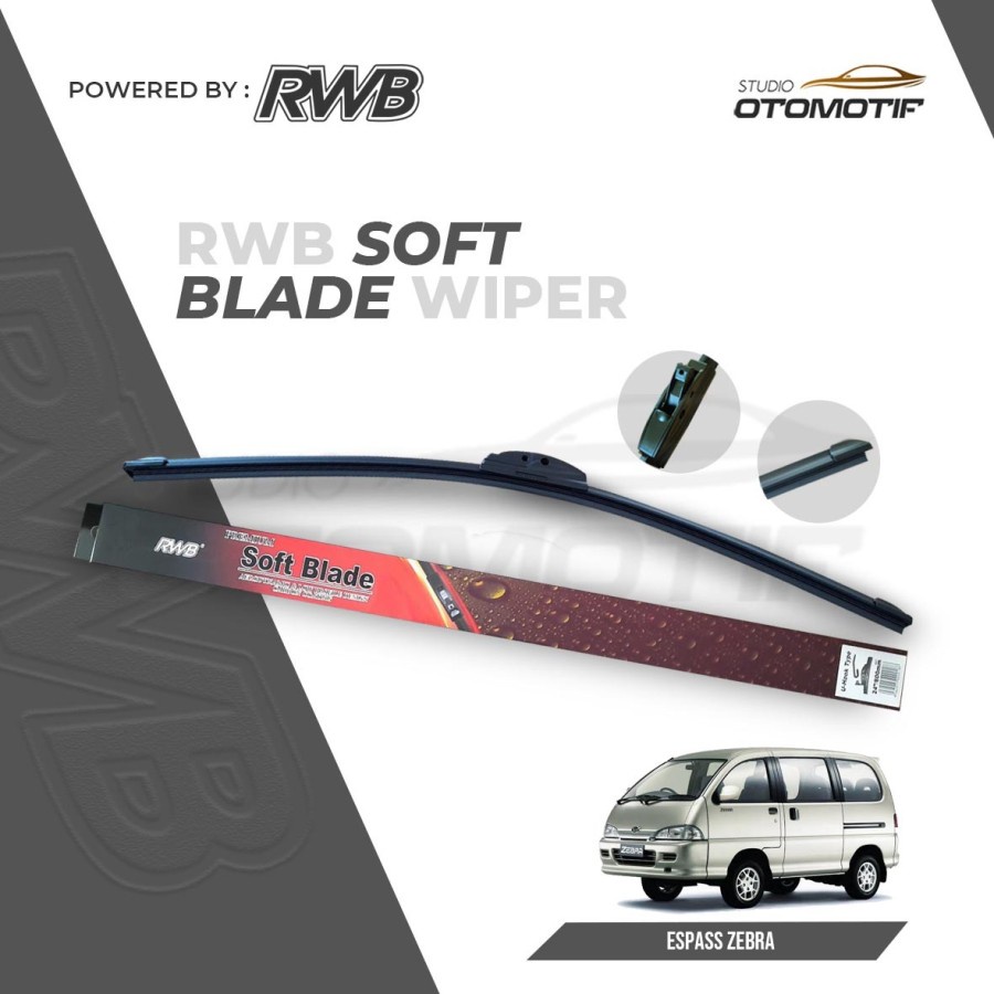 RWB S52 - WIPER ESPASS ZEBRA SOFT FRAMELESS / WIPER WINDSHIELD ESPASS