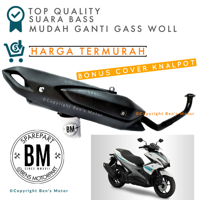 PROMO Knalpot Racing Yamaha Aerox 155 / Knalpot Bobokan Aerox 155