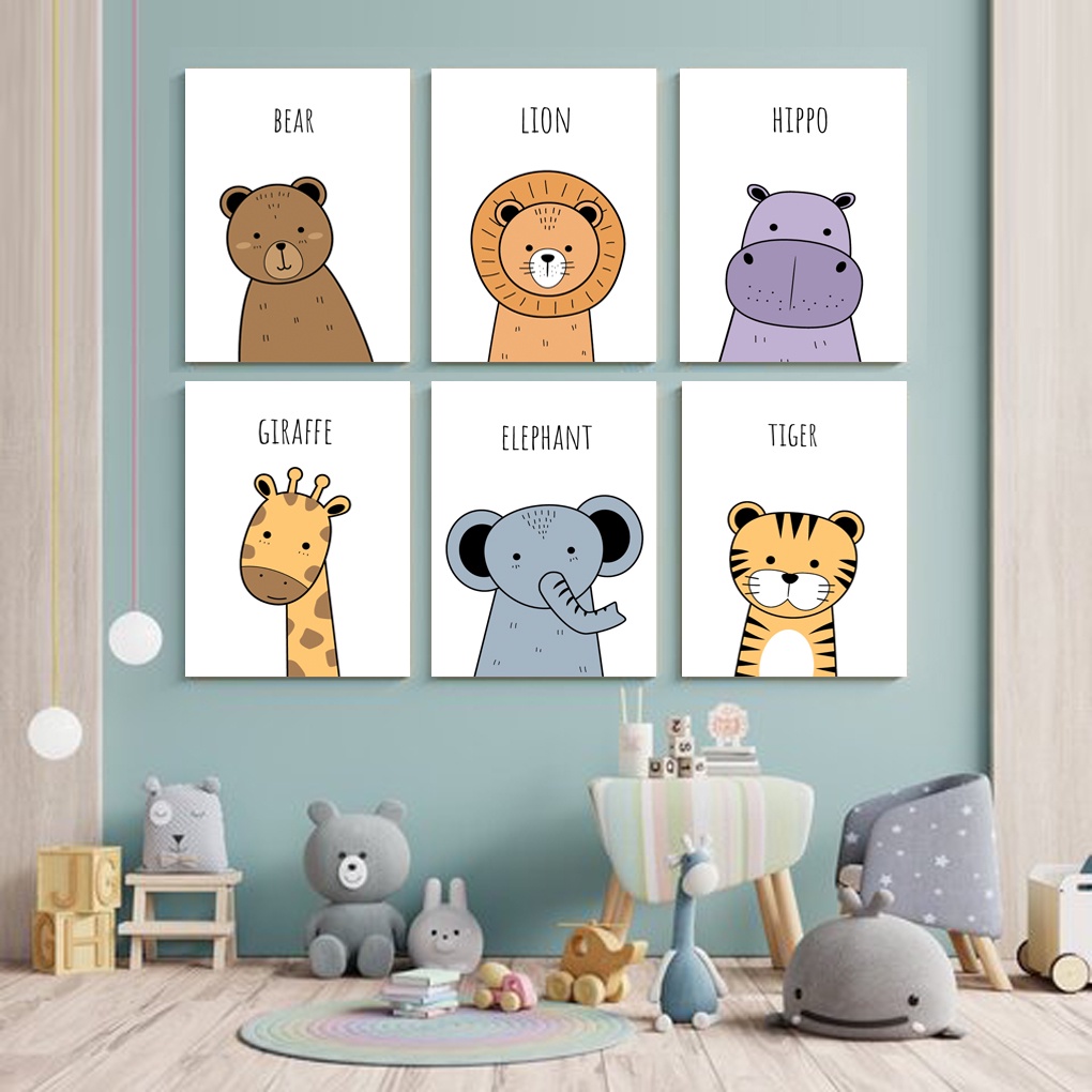 Hiasan Dinding Kamar Bayi (A4) Pajangan Anak Dekorasi Bayi Wall Decor Tema Pajangan Bayi - A&amp;M