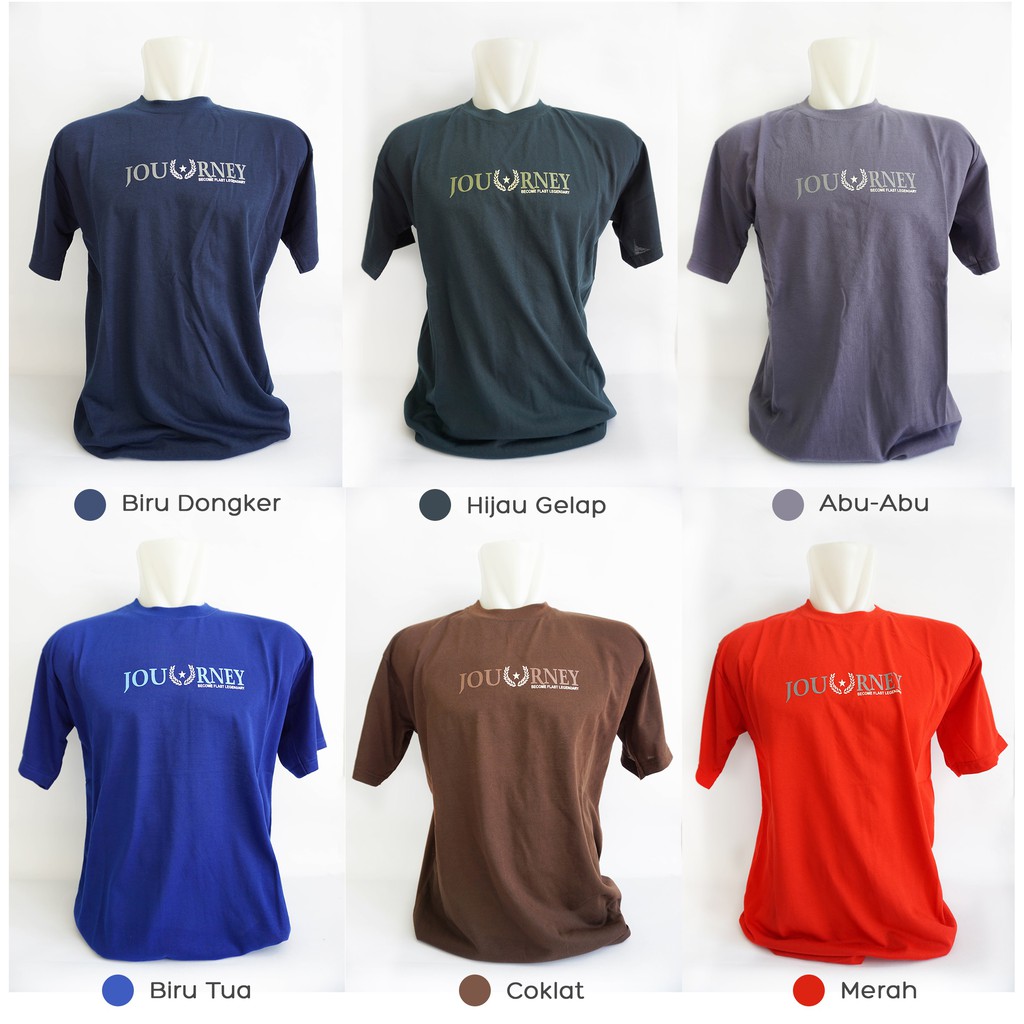 Kaos Lengan Pendek Bahan TC Gambar Shopee Indonesia