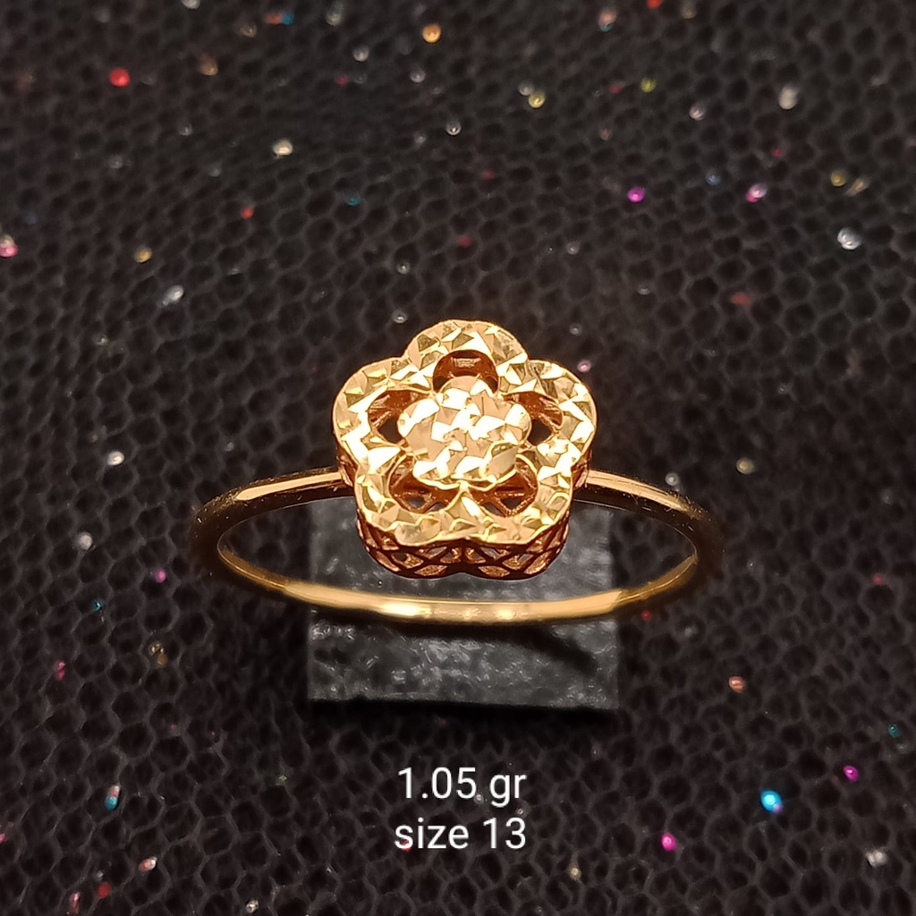 Cincin Emas 17K - 1.05 gr Kadar 750 - 674