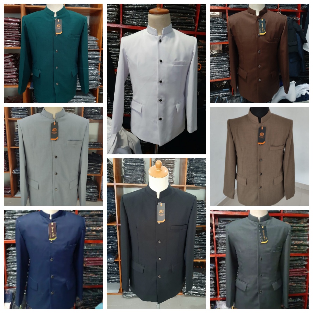 Jasko Polos Saku Depan Wol Novus Jas Koko Pria Baju Muslim Brand Bescap Tasik Baju Pengantin
