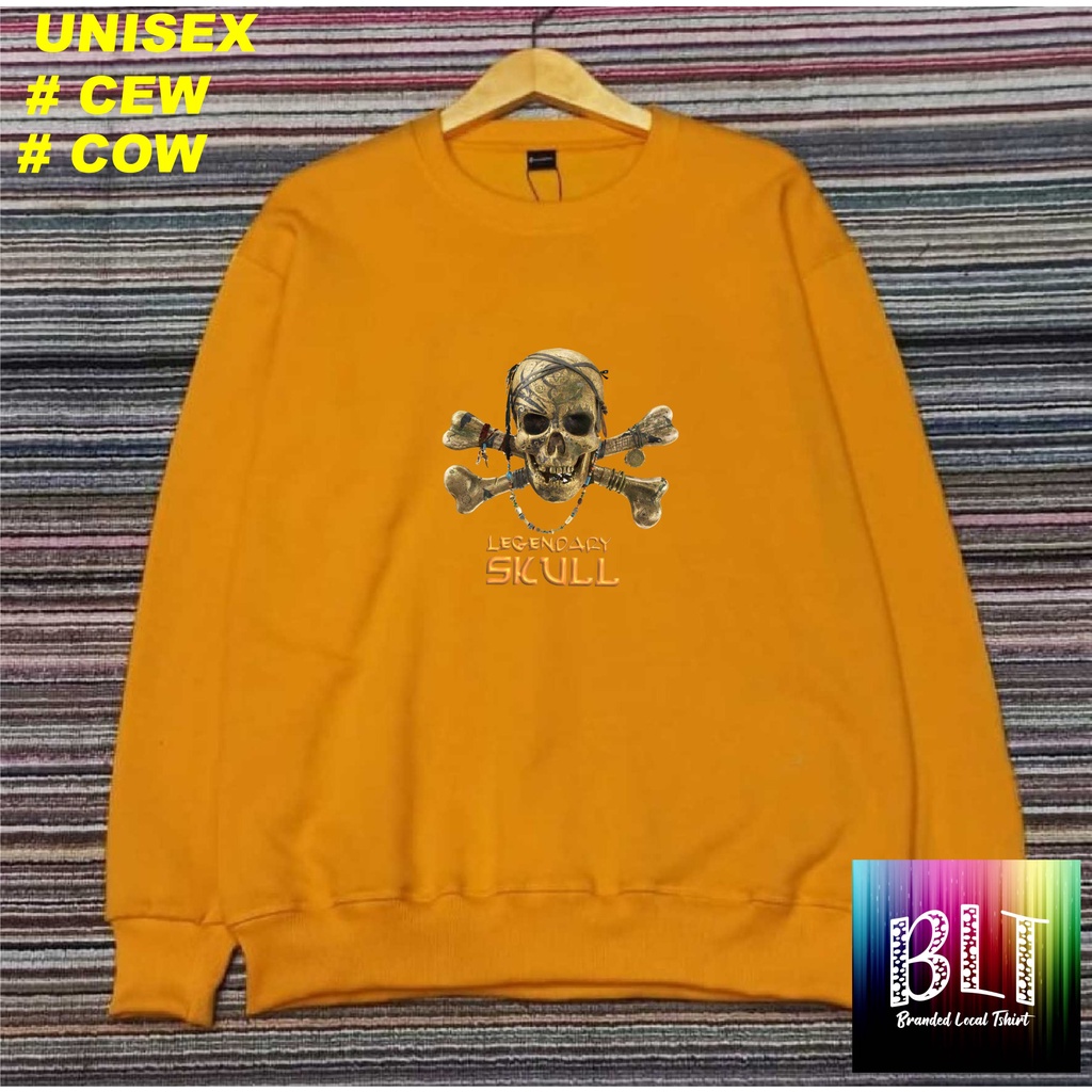 Crewneck Sweater Cotton TENGKORAK LEGENDARY SCHOOL / Sweater Pria/SWEATER WANITA / Sweater Distro / Outerwear Original Terbaru Termurah Terlaris/UNISEX/SWEATER MURAH/SWEATER 2022