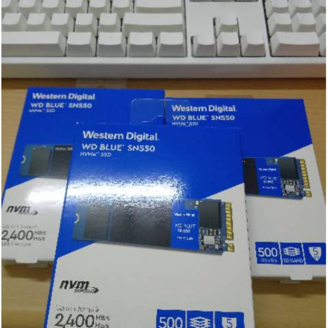 WDC Blue PC SSD 500GB M.2 NVMe PCIe Grs 5Thn