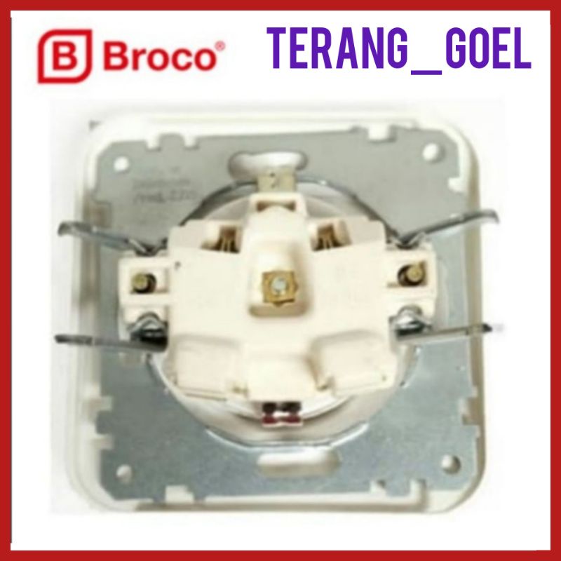 STOP KONTAK BROCO GALLEO TANAM /BROCO IB SOCKET OUTLET SNOW WHITE GALLEO