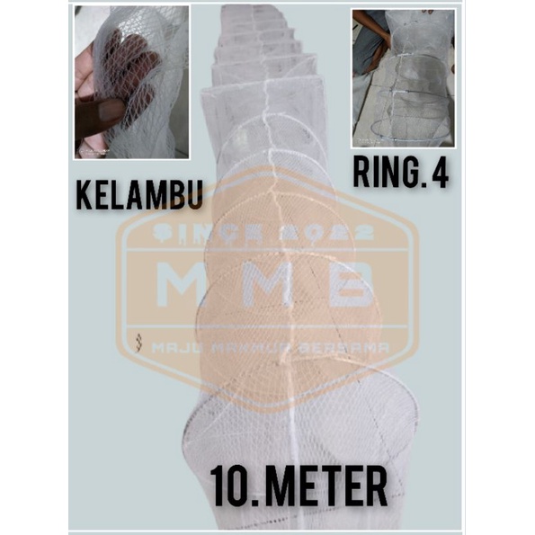 Bubu naga putih 10 Meter RING 4