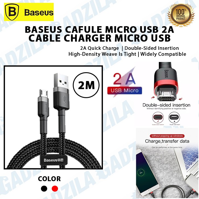 KABEL DATA BASEUS CAFULE MICRO USB CABLE CHARGER 1.5A - 2 METER