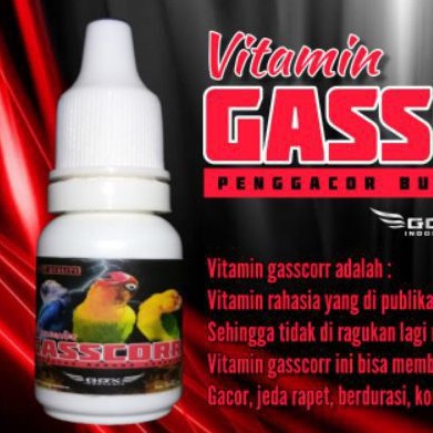 Vitamin Gasscorr gascor gas cor gass cor gasscor gacor vit burung lovebird