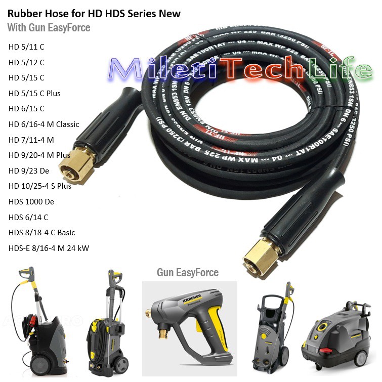 Selang RB10 2xEasyLock High Pressure Hose 250Bar for Karcher High Pressure HD HDS Series New