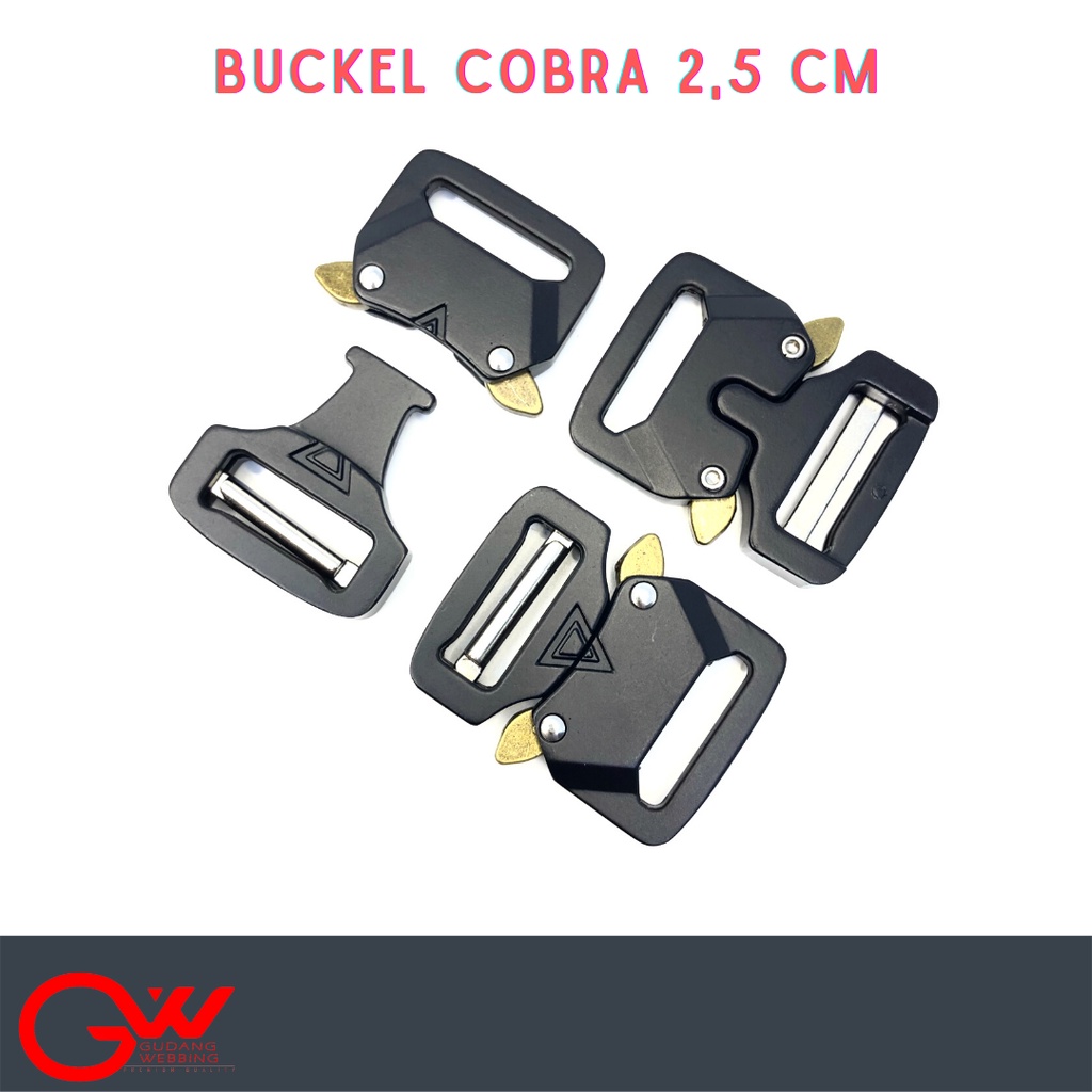 buckle cobra tactical 2,5 cm / selot besi 2,5 cm / COBRA 2,5 CM BESI