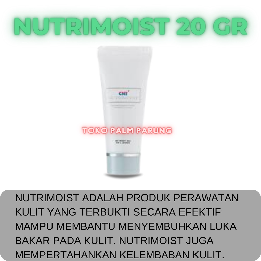 CNI Nutrimoist Asli 20gr Krim Luka Bakar Penghilang Bekas Jerawat Dan Luka Lembut Dan Halus Meremajakan Kulit