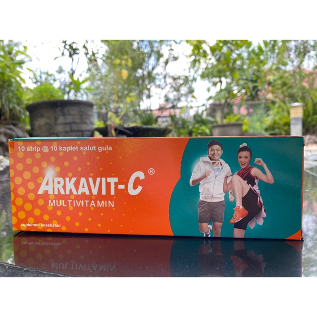ARKAVIT C Vitamin C 100mg dan Vit B Kompleks. Expired Maret 2023. Isi 100 tablet