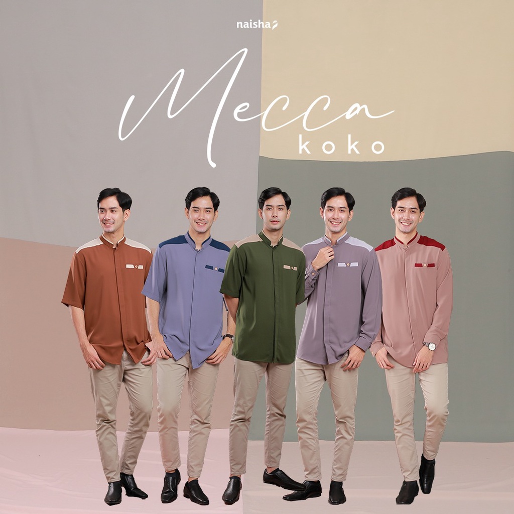 NAISHA 4790 / Mecca Koko Dewasa / Mecca Family Set / Baju Koko Dewasa / Baju Couple Naisha / Sarimbi