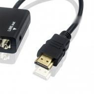 Kabel Hdmi to Vga with audio