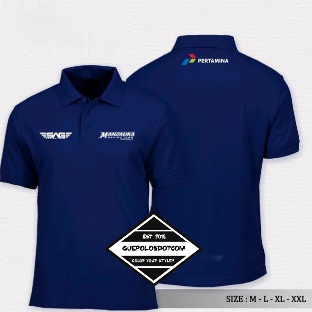 Poloshirt / Kaos Polo Pertamina Mandalika SAG Simple - POLO PERTAMINA