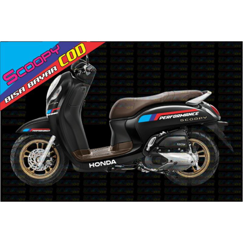 stiker Bodi Scoopy 2021|motif BMW Perfomance