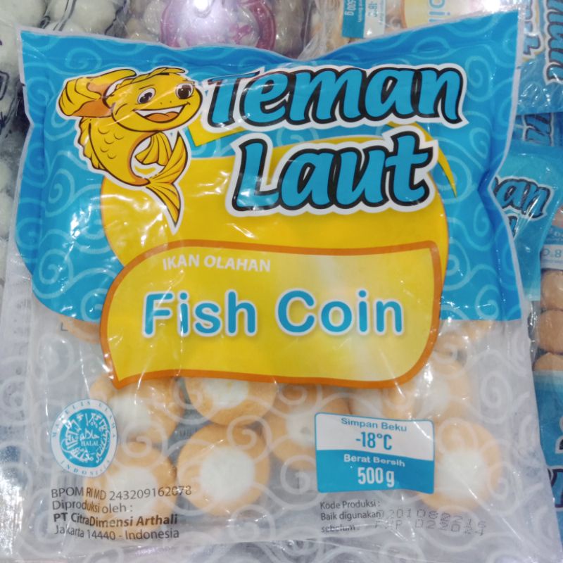 

Teman Laut Fish Coin, Teman Laut Coin Star 500g
