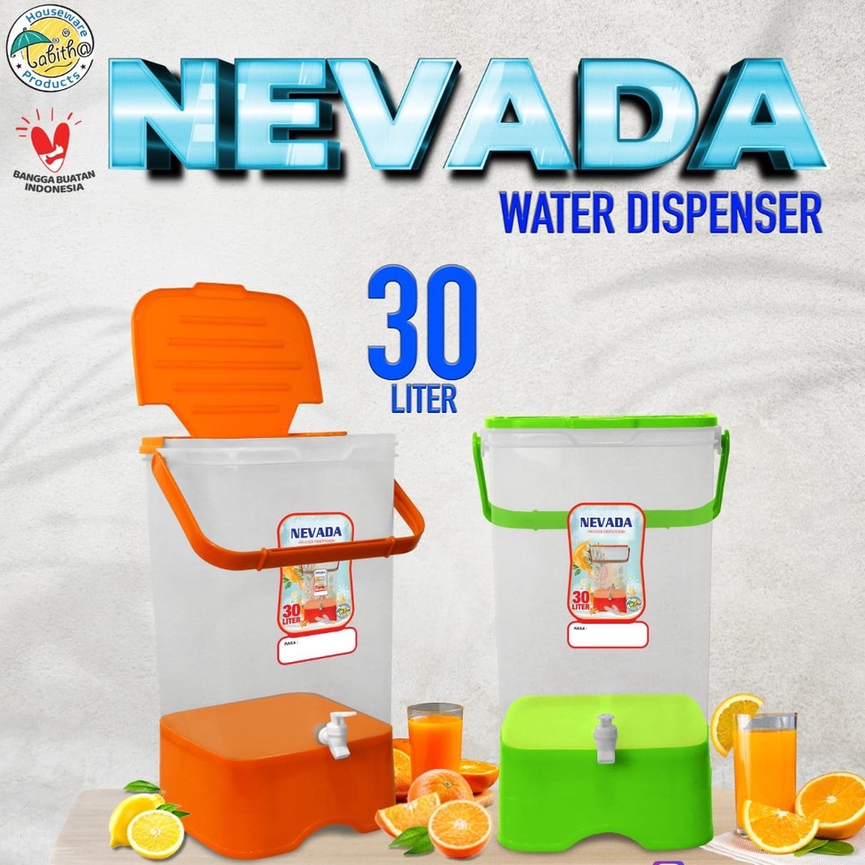 Dispenser 30 Liter Galon Air Kecil Ketel Minuman Dingin Water Dispenser Keran Dispenser Bucket Juice 30L Water Tank Portable Tabitha Eskimo galon takjil buka puasa galon es buah