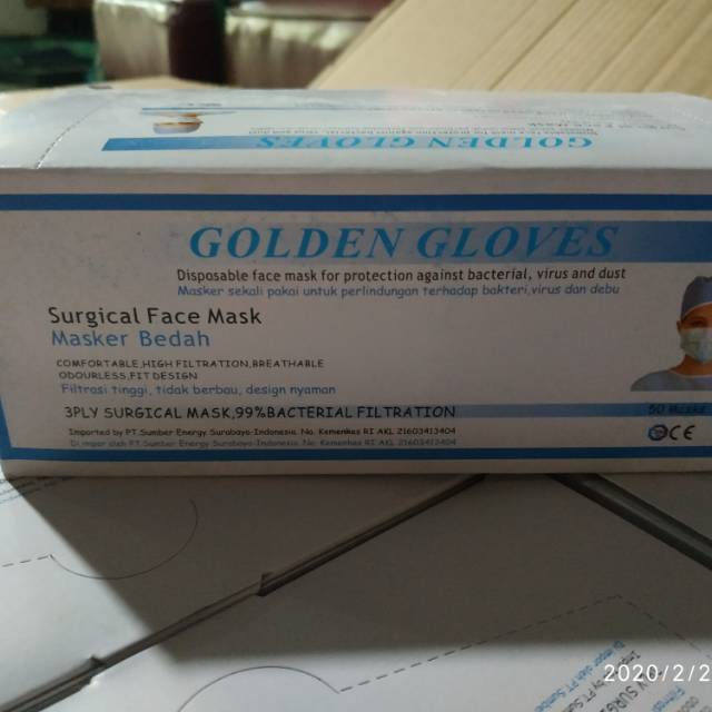 Masker Golden Gloves