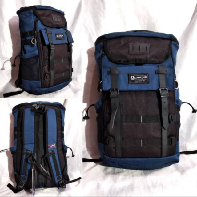 tas ransel laptop sporty vintage - daypack - backpack westpak 63WP722 original free rain cover