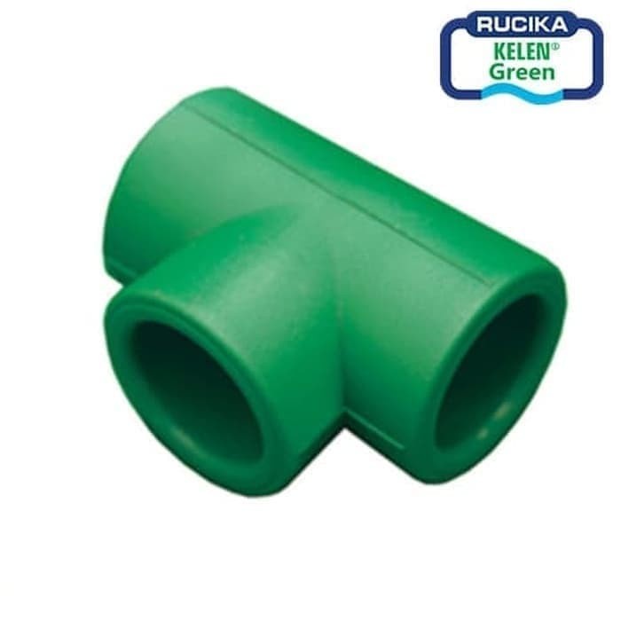 Tee PPR 2" / Equal Tee PPR 2 Inch 63 mm / Tee 2 Inch 63mm Rucika Green Tigris / Fitting PPR Rucika