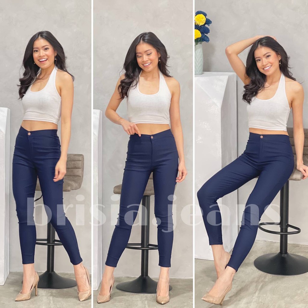 [SIZE M-XL] VALERIE Highwaist Pants - Navy / Formal Pants